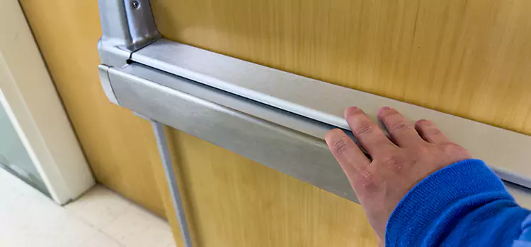 Installing a Push Bar on a Door Weston